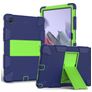 Mobigear ShieldStand Samsung Galaxy Tab A8 10.5 (2021) Hülle Kunststoff,Silikon Backcover + Ständer - Blau / Grün