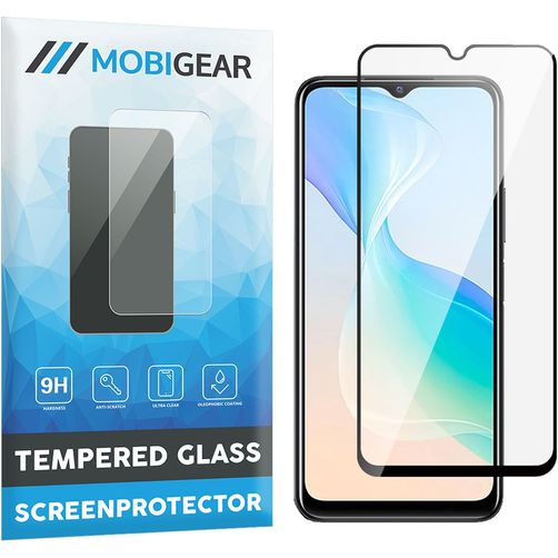 Mobigear Premium Vivo Y33s Panzerglas Gehärtetes Glas Displayschutz - Hüllenfreundlich - Schwarz