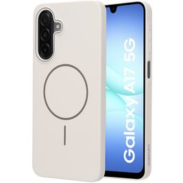Mobiparts Slim Line Samsung Galaxy A17 MagSafe Hülle Hardcase Backcover - Off White