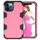 Mobigear Ultra Tough iPhone 12 Pro Max Hülle Hardcase Backcover Stoßfest - Magenta