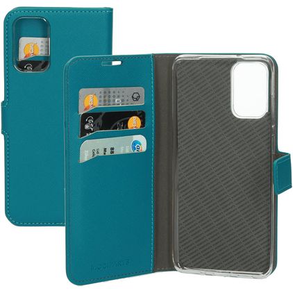 Mobiparts Saffiano Wallet Samsung Galaxy S20 Plus Klapphülle Portemonnaie - Türkis