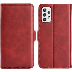 Mobigear Slim Magnet Samsung Galaxy A23 Hülle Klapphülle Geldbörse - Rot