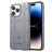 Mobigear Rugged Shield iPhone 14 Pro Hülle Flexibles TPU Backcover Stoßfest - Grau