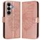 Mobigear Butterfly Samsung Galaxy A27 Hülle Klapphülle Geldbörse - Roségold