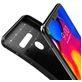Mobigear Racing LG G8 ThinQ Hülle Flexibles TPU Backcover - Schwarz