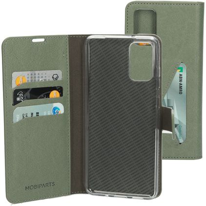 Mobiparts Classic Wallet Samsung Galaxy S20 Plus Klapphülle Portemonnaie - Stone Green