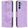 Mobigear Butterfly Samsung Galaxy A54 Hülle Klapphülle Geldbörse - Lila