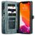 Caseme 008 iPhone 12 Mini Hülle Abnehmbare 2in1 Klapphülle Geldbörse - Blau