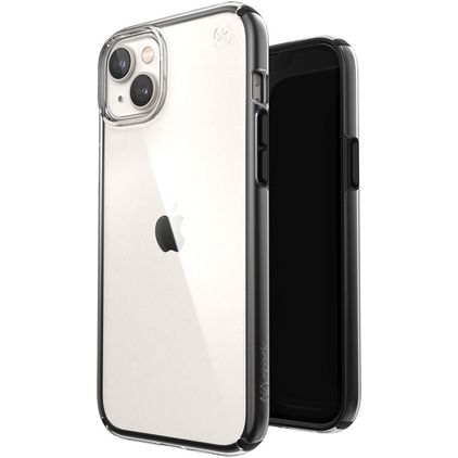 Speck Presidio Perfect Clear Geo iPhone 14 Plus Hülle Hardcase Backcover Stoßfest - Transparent / Schwarz