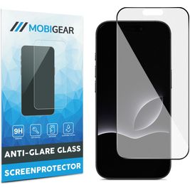 Mobigear Premium iPhone 17 Pro Panzerglas Gehärtetes Glas Displayschutz Anti-Glare - Hüllenfreundlich - Schwarz