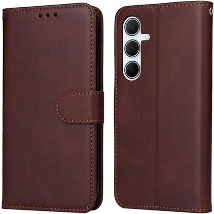 Mobigear Wallet Samsung Galaxy A36 Hülle Klapphülle Geldbörse - Braun