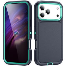 Mobigear Rugged iPhone 17 Pro Hülle Hardcase Backcover Stoßfest - Blau