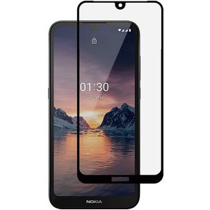 Mobigear Premium Nokia 1.3 Panzerglas Gehärtetes Glas Displayschutz - Hüllenfreundlich - Schwarz