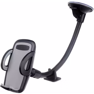 Mobilize Gooseneck Autohalterung Saugnapf Klemme Universal - Schwarz