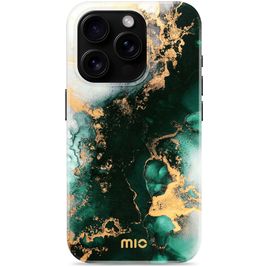 MIO iPhone 16 Pro MagSafe Hülle Hardcase Backcover - Green Marble