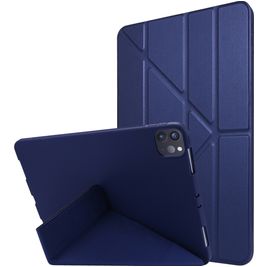 Mobigear Origami iPad Air 11 Zoll (2024) Hülle Klapphülle - Dunkelblau