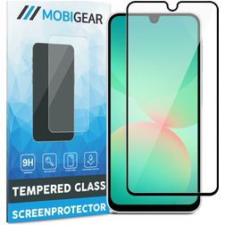 Mobigear Premium Samsung Galaxy A26 Panzerglas Gehärtetes Glas Displayschutz - Hüllenfreundlich - Schwarz