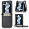 Mobigear Excellent Samsung Galaxy Z Flip 5 Hülle Hardcase Backcover mit Kartenhalter - Schwarz