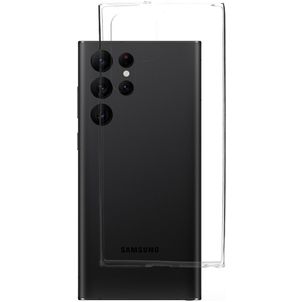 Mobiparts Classic Durchsichtig Samsung Galaxy S22 Ultra Hülle Flexibles TPU Backcover - Transparent