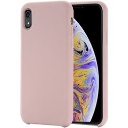 Mobigear Rubber Touch iPhone XR Silikon Backcover - Roségold
