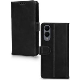 Mobilize Premium Gelly Samsung Galaxy S25 Edge Hülle Klapphülle Geldbörse - Schwarz