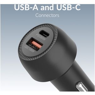 Mobilize Dual USB / USB-C Auto Ladegerät Power Delivery 48W - Schwarz