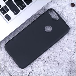 Mobigear Colors Alcatel 1S (2019) Hülle Flexibles TPU Backcover - Schwarz