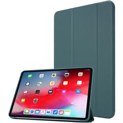 Mobigear Tri-Fold Gel iPad Pro 11 Zoll (2021) Hülle TPU,Kunstleder Klapphülle - Grün