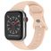 Mobigear Sport Dual Silikon Apple Watch Armband Drückerschließe - 49/46/45/44 mm - Pastellrosa