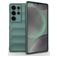 Mobigear Bumpy Samsung Galaxy S25 Ultra Hülle Flexibles TPU Backcover - Grün