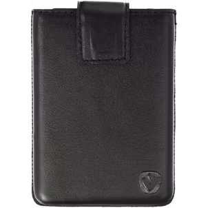 Valenta Card Case Pocket Echtleder Kartenetui - 8 Karten - Schwarz