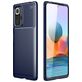 Mobigear Racing Xiaomi Redmi Note 10S Hülle Flexibles TPU Backcover - Blau