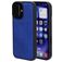 Mobiparts Classic iPhone 16 MagSafe TPU / Kunstleder Backcover - Sapphire Blue