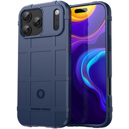 Mobigear Rugged Shield iPhone 17 Pro Max TPU (flexibel) Backcover Shockproof - Blau