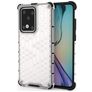 Mobigear Honeycomb Huawei P40 Hülle Hardcase Backcover Stoßfest - Weiß