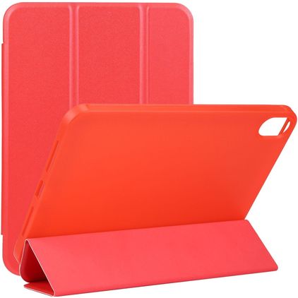 Mobigear Tri-Fold Gel iPad Mini 7 (2024) Hülle TPU,Kunstleder Klapphülle - Rot
