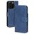 Mobiparts Classic Wallet MagSafe iPhone 16 Pro MagSafe Hülle Klapphülle Geldbörse - Steel Blue