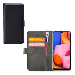 Mobilize Classic Gelly Wallet Samsung Galaxy A20s Klapphülle Portemonnaie - Schwarz