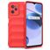 Mobigear Bumpy Realme C35 Hülle Flexibles TPU Backcover - Rot