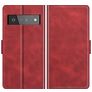 Mobigear Slim Magnet Google Pixel 6 Pro Hülle Klapphülle Geldbörse - Rot