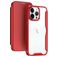 Mobigear Smart Fit iPhone 15 Pro Max Hülle Hardcase Klapphülle - Rot