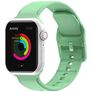 Mobigear Dashed Silikon Apple Watch Armband Dornschließe - 49/46/45/44 mm - Pastellgrün