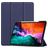 Mobigear Tri-Fold Gel iPad Pro 12.9 Zoll (2021) Hülle TPU,Kunstleder Klapphülle + Stifthalter - Dunkelblau
