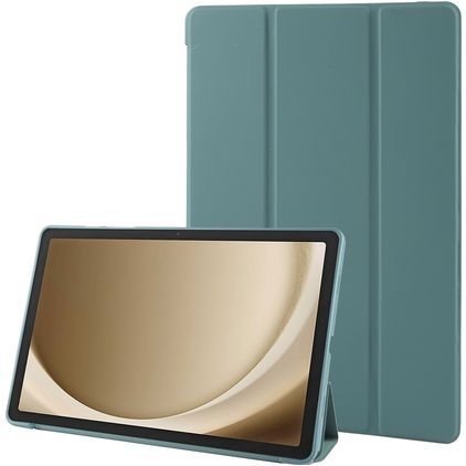 Mobigear Tri-Fold Gel Samsung Galaxy Tab A9 Plus (2023) Hülle TPU,Kunstleder Klapphülle - Grün
