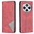 Mobigear Rhombus Slim Xiaomi Redmi 14C Hülle Klapphülle - Rot