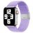 Mobigear Braided Nylon Apple Watch Armband Klappschließe - 42/41/40/38 mm - Lila / Lavendel