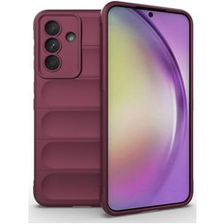 Mobigear Bumpy Samsung Galaxy A56 Hülle Flexibles TPU Backcover - Wine Red