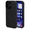 Mobiparts Classic iPhone 16 MagSafe Hülle TPU,Kunstleder Backcover - Graphite Black