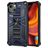 Mobigear Armor Stand iPhone 13 Pro Hülle Hardcase Backcover Stoßfest mit Ständer - Blau