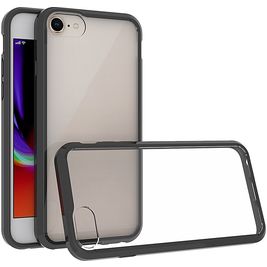 Mobigear Crystal iPhone SE (2020) Hülle Hardcase Backcover - Schwarz / Transparent